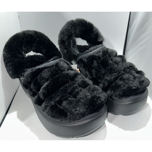 Crocs Stomp Lined Quilted Clog Black Mens 12‎ Womens 14 NEW/Tag